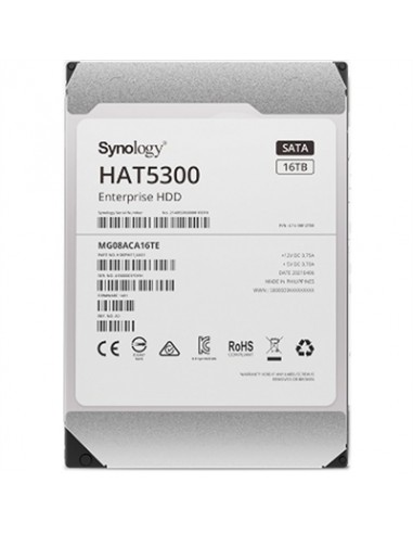 Disco duro interno hdd synology 16tb 3.5 pulgadas 512mb 7200rpm