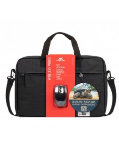 Maletin rivacase 8038 para portatil 15.6 pulgadas + mouse raton inalambrico
