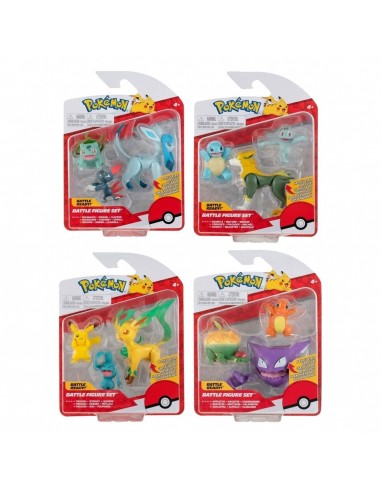 Pack de 3 fuguras pokemon batalla ola 10 surtido de 4
