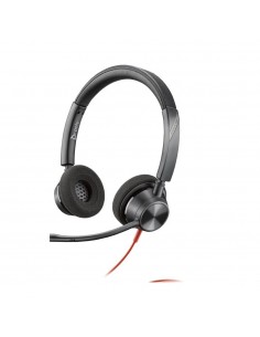 Auriculares poly estÃ©reo blackwire 3325 con certificación microsoft teams usb - c + conector de 35 mm + adaptador usb - c - a