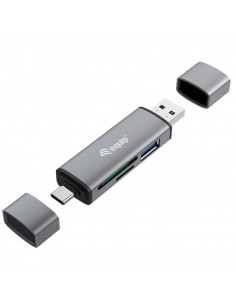 Lector de tarjetas usb tipo a - usb tipo c equip life usb 3.0 - sd - micro sd