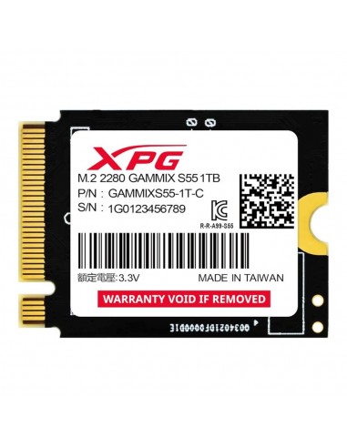 Disco duro interno solido ssd adata xpg gammix s55 1tb m.2 2230