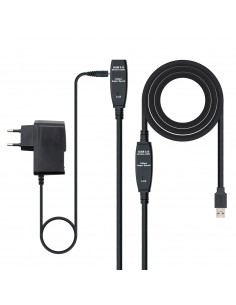 Cable nanocable prolongador alargador usb 3.0 con amplificador tipo a - m - a - h 10m.