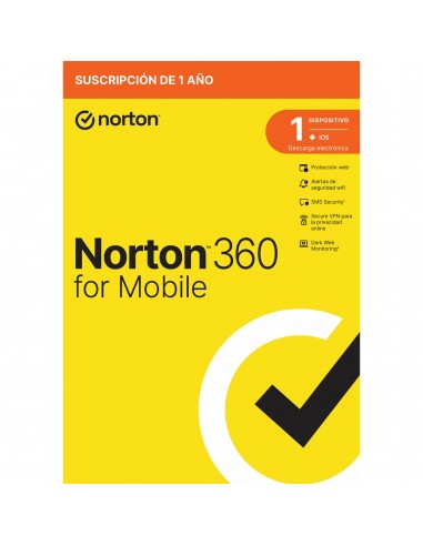 Antivirus norton 360 mobile espaÃ±ol 1 usuario 1 dispositivo 1 aÃ±o caja generic rsp mm gum