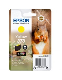 Cartucho tinta epson c13t37844010 singlepack amarillo 378 claria photo hd ink xp - 8500 ardilla