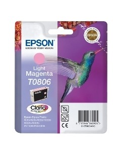 Cartucho tinta epson t0806 magenta claro 7.4ml stylus photo r265 - 360 - rx560 - colibri