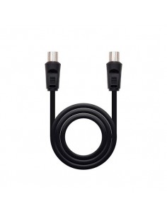Cable antena tv nanocable 75 ohm m - h 1.8 m - negro