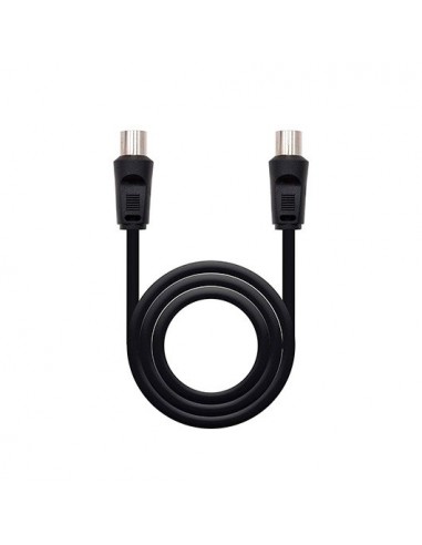 Cable antena tv nanocable 75 ohm m - h 1.8 m - negro
