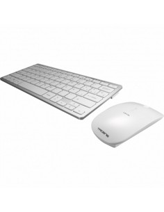 Kit teclado + raton inalambrico tacens levis usb blanco 6leviscombov2