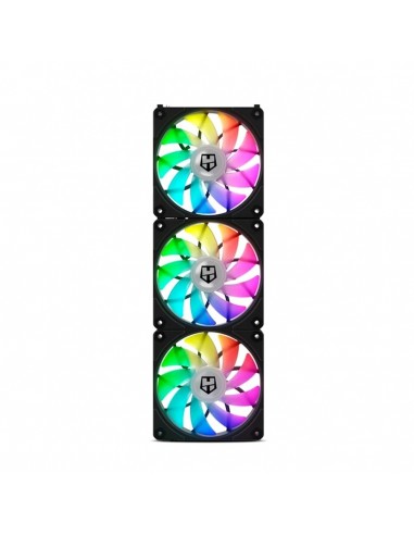 Ventilador caja nox hummer easylink black 3 x 120mm led argb