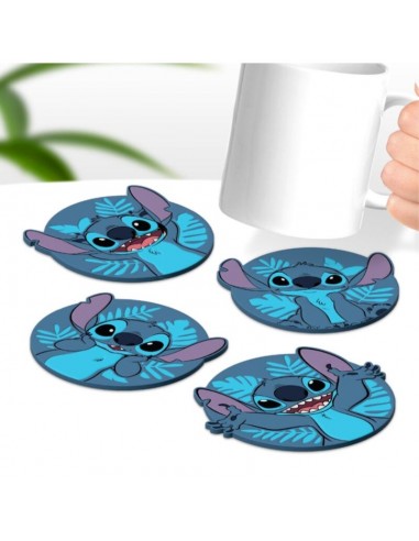 Pack de 4 posavasos disney stitch