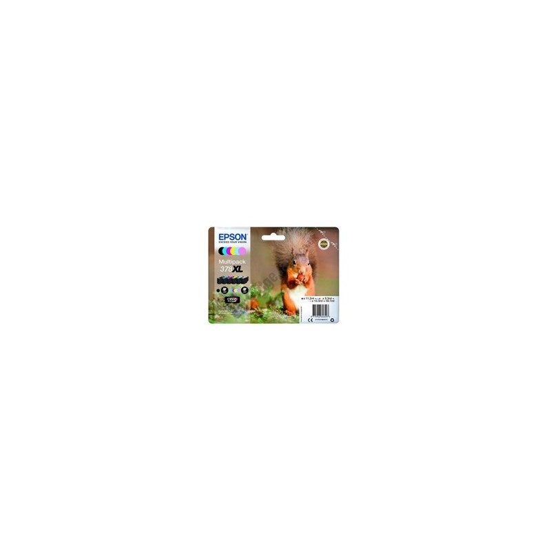 Multipack cartucho tinta epson 378xl c13t37984010 6 colores foto claria ardilla