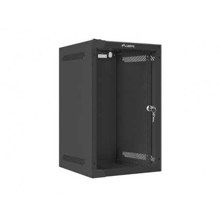 Armario rack lanberg 9u 280x310 auto ensamblado 10 pulgadas hasta 20 kg negro