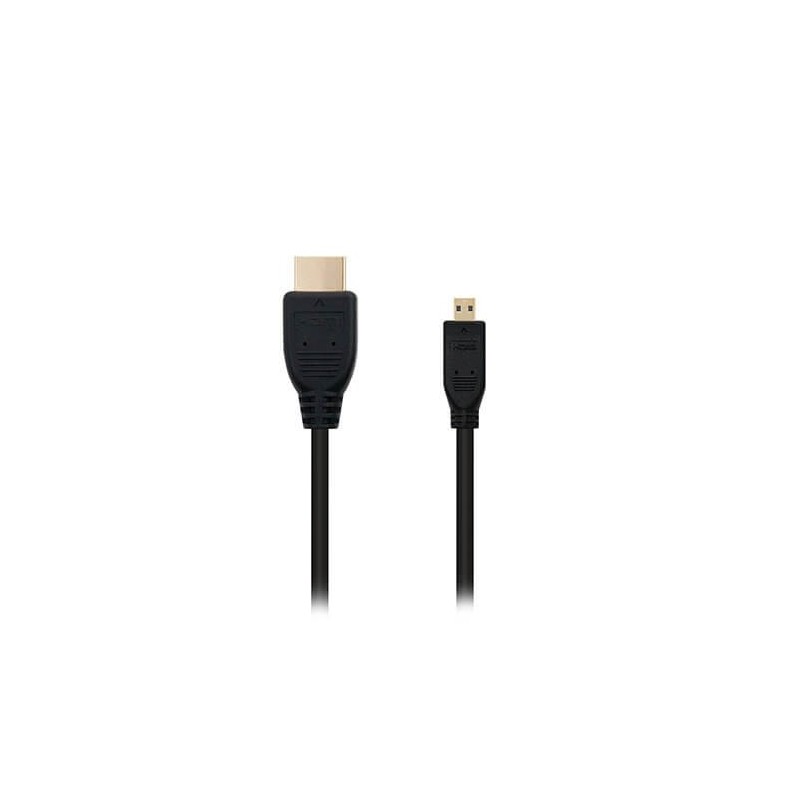 Cable micro hdmi tipo d a hdmi tipo a nanocable - macho - macho - alta velocidad - negro