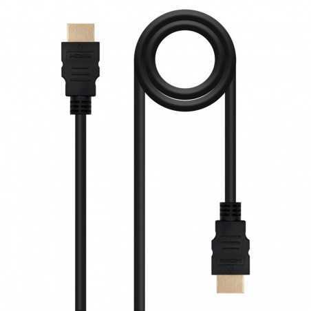 Cable nanocable hdmi macho - macho negro 1m