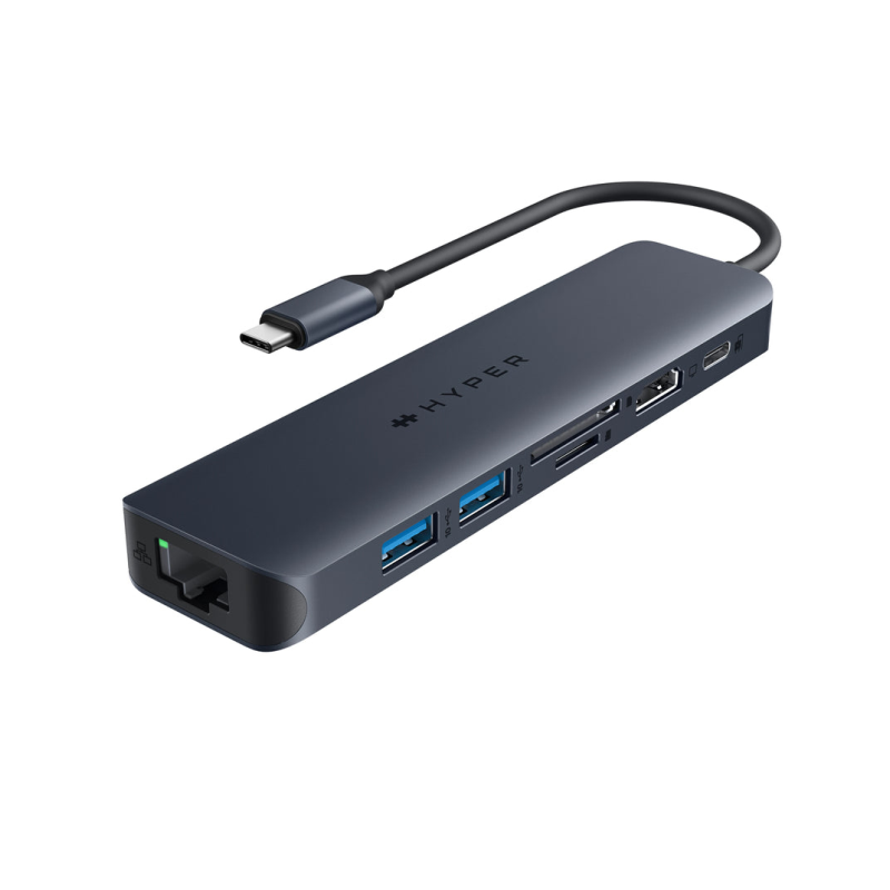 Hub hyper drive ecosmart gen.2 universal usb - cÂ® 7 - in - 1 100 w pd power