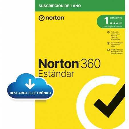 Antivirus norton 360 standard 10gb espaÃ±ol 1 usuario 1 dispositivo 1 aÃ±o esd electronica drmkey gum