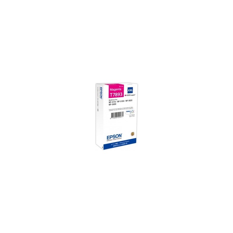 Cartucho tinta epson c13t789340 magenta xxl 4000 paginas
