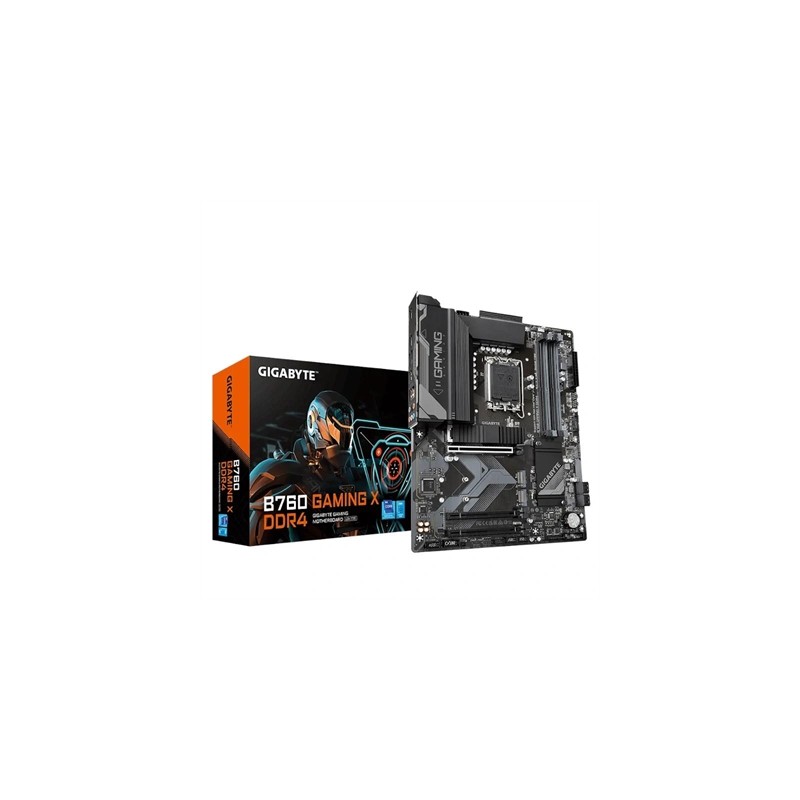 Placa base gigabyte b760 gaming x ddr4 atx - 4x ddr4 - 4x sata3 - 3x usb 3.2 - 1x usb tipo c - 5x usb 2.0