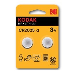 Blister pilas kodak boton litio ultra cr 2025 - pack blister 2 pilas