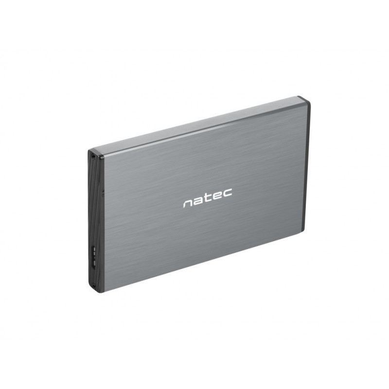 Caja externa natec rhino go disco duro 25 pulgadas pulgadas usb 3.0 sata gris