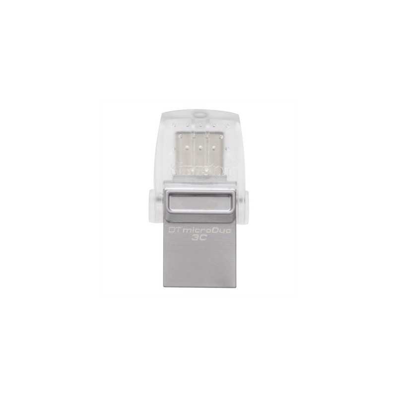 Datatraveler microduo 3c unidad flash usb 256 gb usb type - a - usb type - c 3.2 gen 1 (3.1 gen 1) acero inoxidable - prpura
