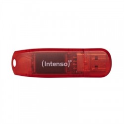 Memoria usb 2.0 intenso rainbow 128gb rojo