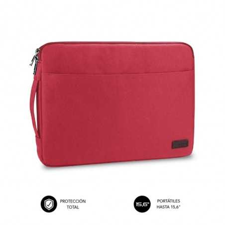 Funda subblim urban laptop sleeve para portatil 15.6 pulgadas rojo