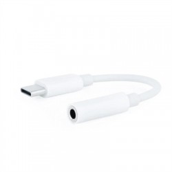 Adaptador audio nanocable usb - c - m a jack - h blanco