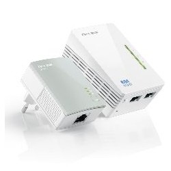 Pack 1 adaptador de red wifi +1 normal 500mbps linea electrica powerline tp - link