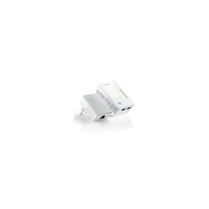 Pack 1 adaptador de red wifi +1 normal 500mbps linea electrica powerline tp - link