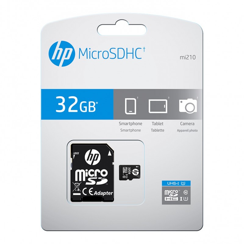 Tarjeta memoria micro secure digital sd hp 32gb class 10 u1