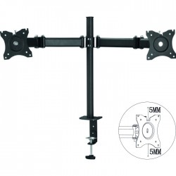 Soporte doble monitor 100 x 100 hasta 27 pulgadas