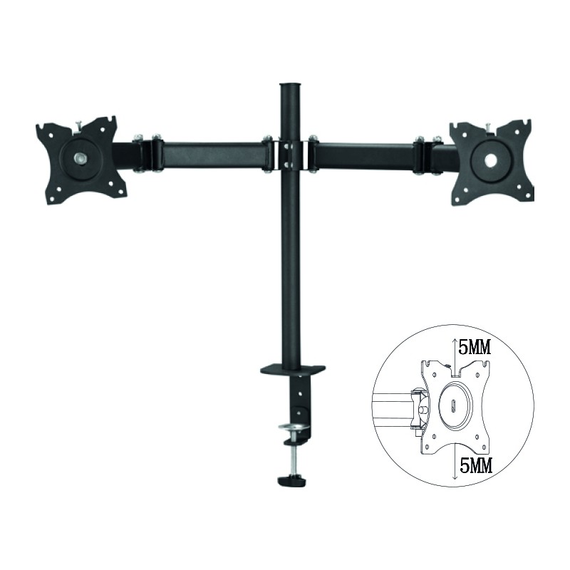 Soporte doble monitor 100 x 100 hasta 27 pulgadas