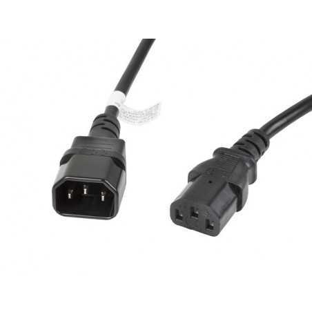 Cable alargador lanberg alimentacion cpu iec320 c13 h - iec320 c14 m vde 3m