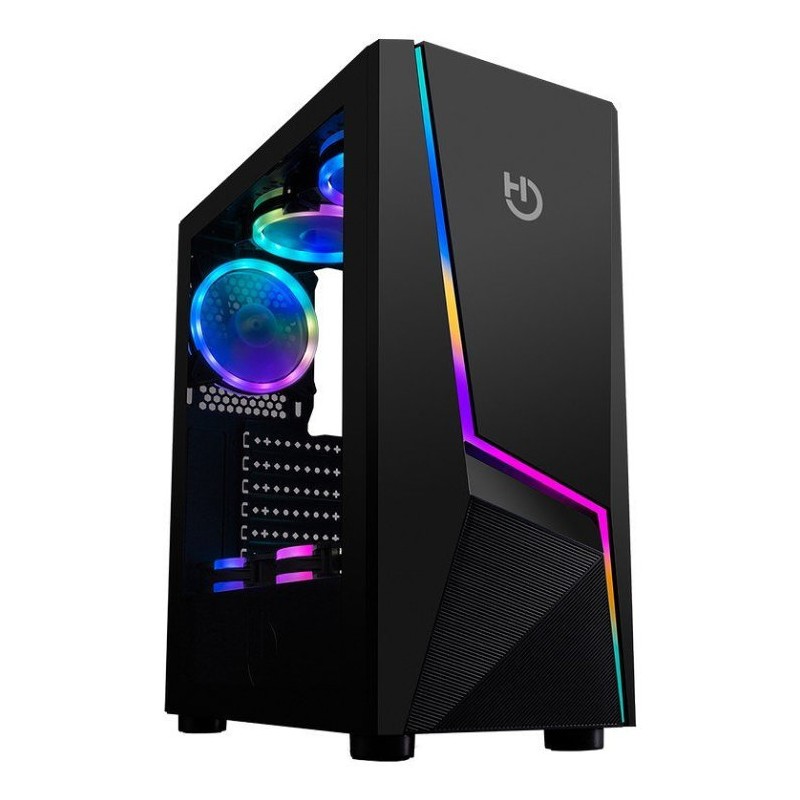 Caja ordenador gaming hiditec atx v20 pro argb cristal templado