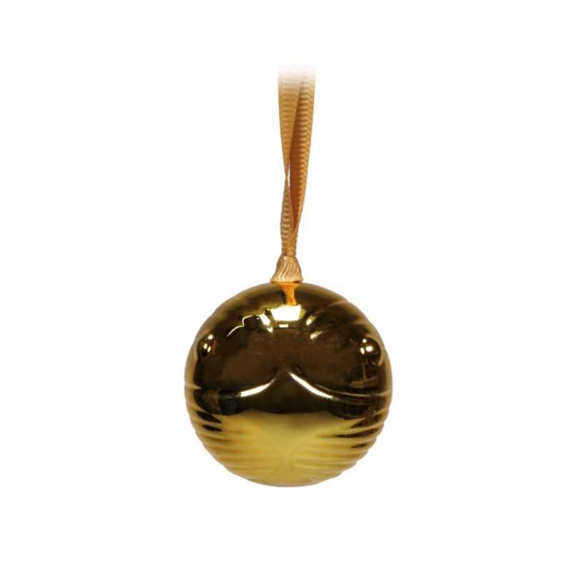 Decoracion de navidad half moon bay harry potter snitch dorada