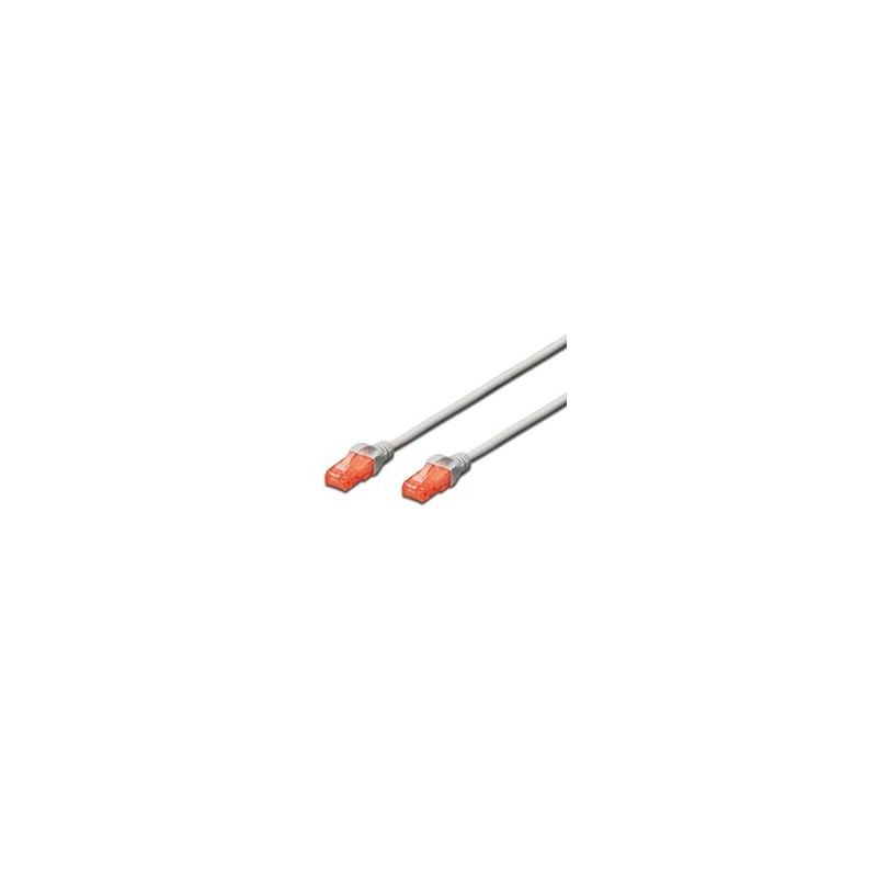 Cable red ewent latiguillo rj45 utp cat6 5m gris