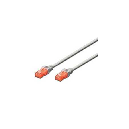 Cable red ewent latiguillo rj45 utp cat6 5m gris