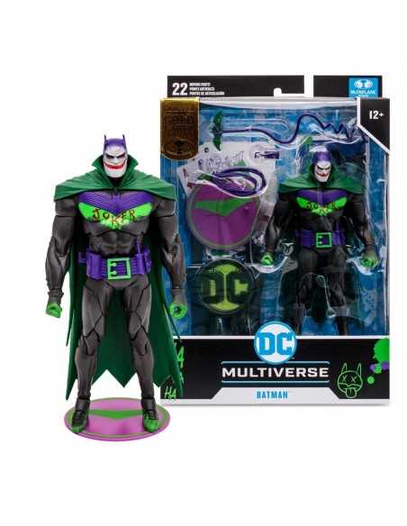 Figura mcfarlane toys dc multiverse 7in - batman (batman: white knight)(jokerized)(gold label)