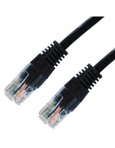 Latiguillo cable red u - utp cat.6 rj45 nanocable 1m negro