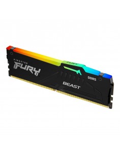 Memoria ram ddr5 32gb kingston - 5600 mhz - pc5 - 44800 - fury beast rgb - cl40 - 1.25v