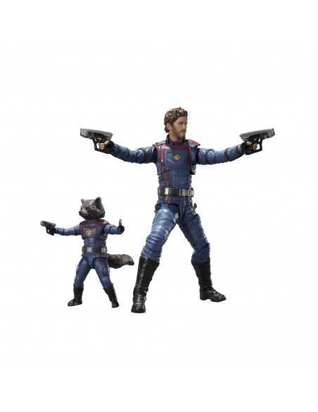 Figura tamashii nations sh figuarts guardianes de la galaxia volumen 3 star lord & rocket raccoon 2