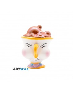 Taza abystyle disney la bella y la bestia chip con burbujas
