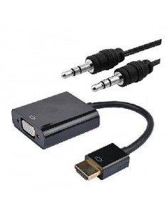 Conversor nanocable hdmi a vga 0.15cm negro
