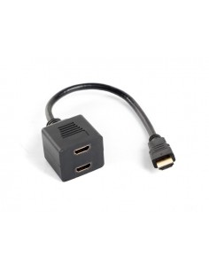 Adaptador lanberg hdmi macho - hdmi hembra x2 splitter 20cm