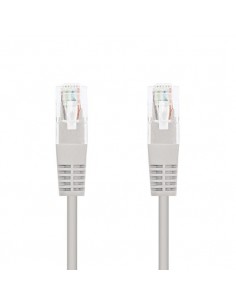 Cable red nanocable latiguillo rj45 utp cat6 0.5m gris 50cm