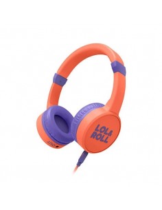 Auriculares micro energy sistem lol&roll orange supraural - diadema - jack 3.5mm - limitador de volumen