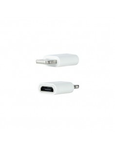 Adaptador lightning a micro usb nanocable - macho - hembra - blanco