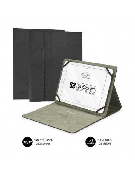 Funda subblim clever stand para tablet case 10.1 pulgadas negro